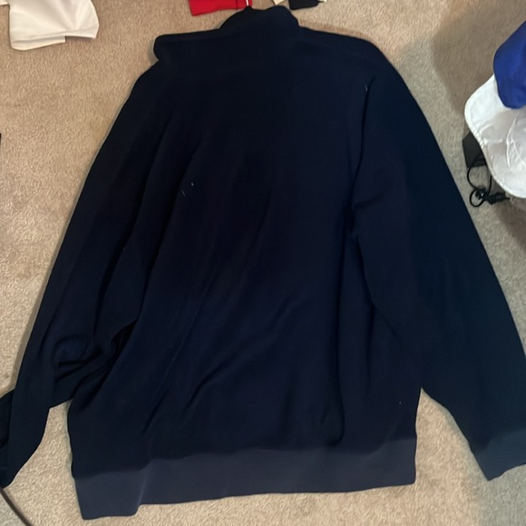 NAVY BLUE | VINTAGE OVERSIZED ATHLETIC FLEECE QUATER ZIP SWEATER | GAP | XXL | - Picture 4 of 6